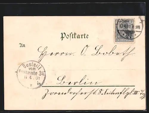 Lithographie Emmerich a. Rh., Aldegundis Kirche, Bootspartie