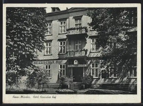 AK Hann.-Münden, Hotel Hessischer Hof