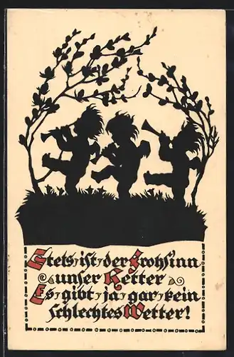 Künstler-AK Georg Plischke: Musizierende Engel mit Flöten