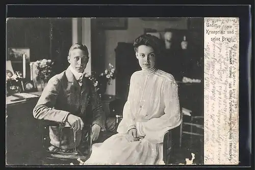 AK Kronprinz Wilhelm von Preussen mit Cecilie