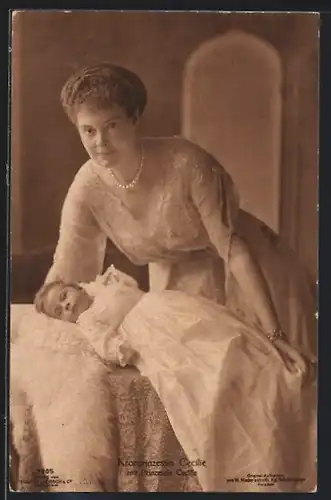AK Kronprinzessin Cecilie und Prinzessin Cecilie