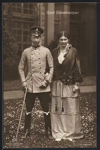 AK Kronprinzenpaar Wilhelm von Preussen