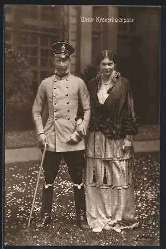 AK Kronprinzenpaar Wilhelm von Preussen