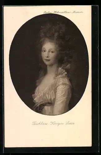 Künstler-AK Königin Luise von Preussen in jungen Jahren