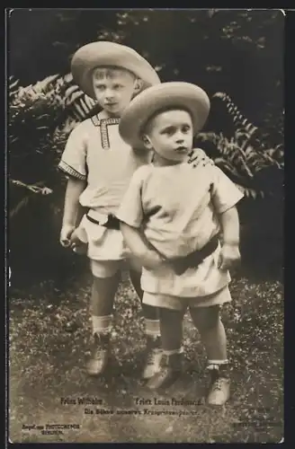 AK Prinz Louis Ferdinand und Prinz Wilhelm
