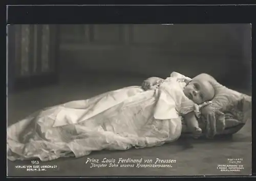 AK Prinz Louis Ferdinand von Preussen als Baby