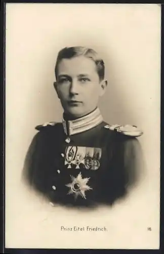 AK Prinz Eitel Friedrich in seinen jungen Jahren