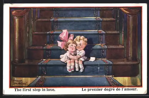Künstler-AK Fred Spurgin: The first step in love