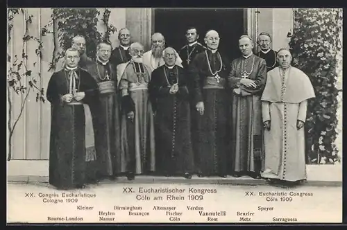 AK Köln am Rhein, XX. Eucharistischer Kongress 1909, Kleiner, Altemayer und Fischer