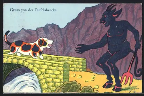 AK Sage von der Teufelsbrücke, Hund und Teufel