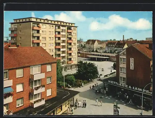 AK Elmshorn, Holstenplatz und Bahnhof