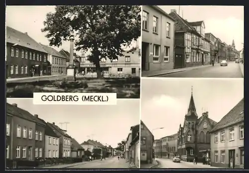 AK Goldberg, Strasse des Friedens, Karl-Marx-Strasse