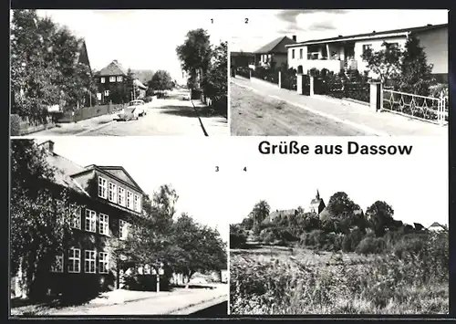 AK Dassow b. Grevesmühlen, Ernst-Thälmann-Strasse, Polytechnische Oberschule