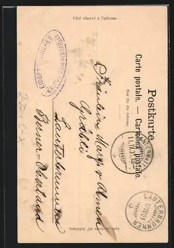 AK Der letzte Postillon vom Gotthard