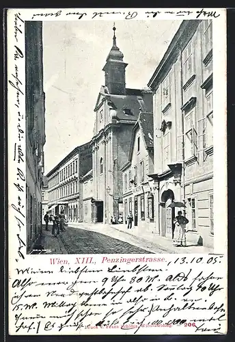 AK Wien, Passanten in der Penzingerstrasse