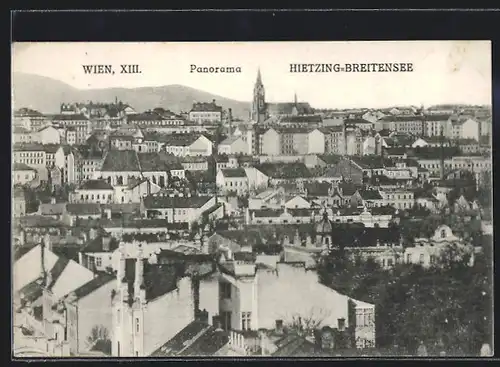 AK Wien-Hietzing, Panorama von Hietzing-Breitensee