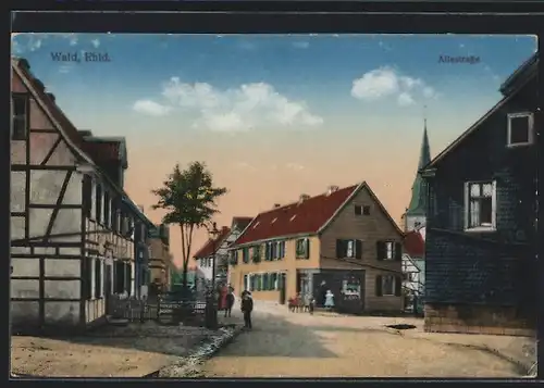 AK Wald /Rhld, Altestrasse mit Kindern