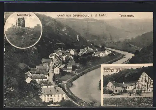 AK Laurenburg a. d. Lahn, Laurenburg, Gasthaus zum Schiff