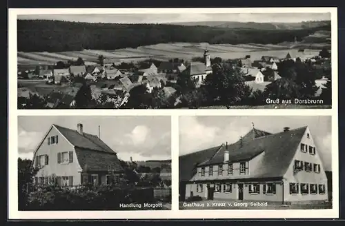 AK Dorsbrunn, Gasthaus zum Kreuz, Handlung Morgott