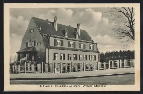 AK Werdau-Steinpöhl, Haus d. Heimstätte Sichem