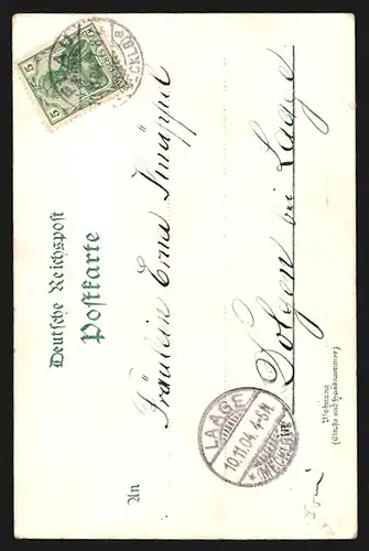 AK Plau i. M., Burgstrasse mit Anwohnern