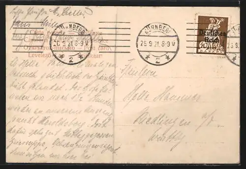 AK Günthersbühl, Restaurant Fürsattel, Teilansicht vom Ort