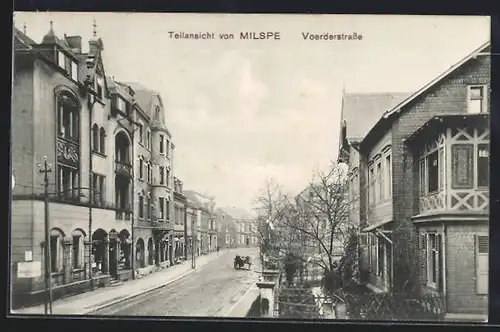 AK Milspe, Voerderstrasse mit Geschäft