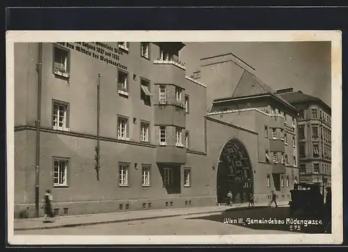 AK Wien, Gemeindebau Rüdengasse