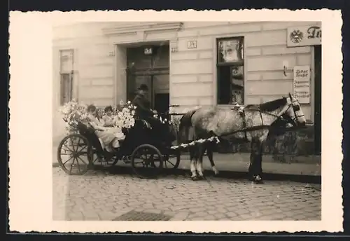 AK Wien, Kutsche in der Baumgasse 54