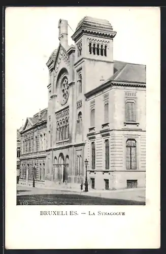 AK Brüssel / Bruxelles, La Synagogue, Synagoge