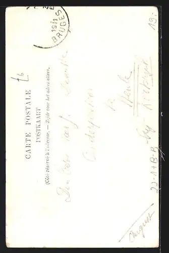 AK Brüssel / Bruxelles, la Synagogue, Blick zur Synagoge