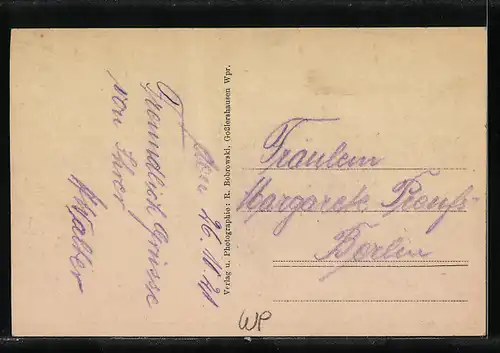 AK Gosslershausen, Blick in die Hauptstrasse