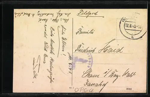 AK Insterburg, Wilhelmstrassse mit Passanten