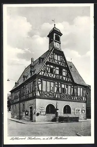 AK Seeheim a.d. B., Partie am Rathaus