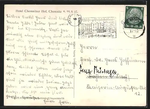 AK Chemnitz, Hotel Chemnitzer Hof