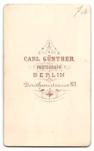 Fotografie Carl Günther, Berlin, höherer preussischer Eisenbahner in Uniform mit Vollbart