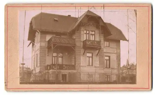 Fotografie unbekannter Fotograf, Ansicht Hamburg-Schiffbek, einzelstehende Villa im Ortsteil