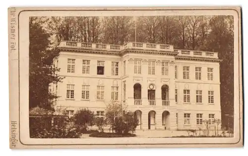 Fotografie Chr. Wismer, Helsingör, Ansicht Helsingör, Frontansicht des Schloss Marienlyst