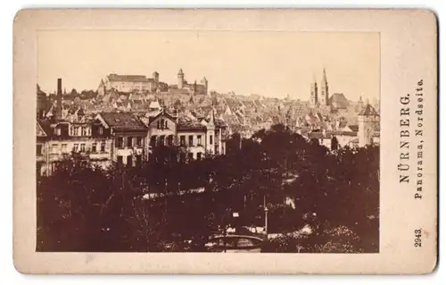 Fotografie Georg Schmidt, Coburg, Ansicht Nürnberg, Blick in die Stadt und nach der Burg
