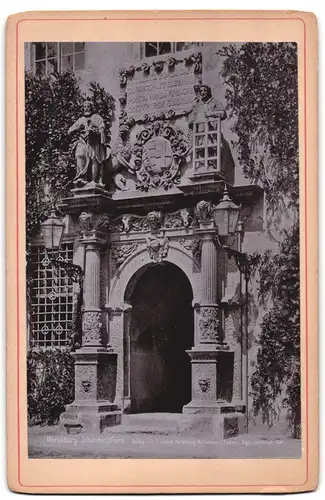 Fotografie Fr. Stollberg, Merseburg, Ansicht Merseburg, Johannispforte, Schloss Portal, Detailansicht