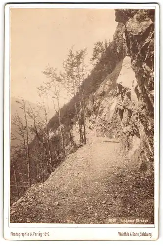 Fotografie Würthle & Sohn, Salzburg, Ansicht Triefen (Lichtenstein), Blick auf die Lavena Strasse