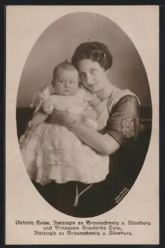 AK Victoria Luise Herzogin zu Braunschweig und Lüneburg und Prinzessin Friederike Luise