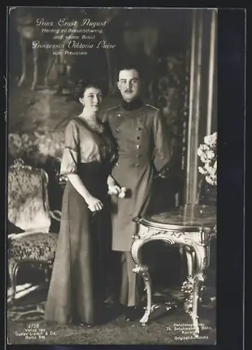 AK Ernst August Herzog von Braunschweig und Prinzessin Viktoria Luise von Preussen