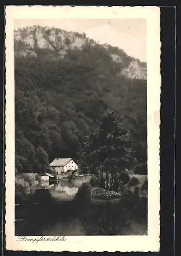 AK Stempfermühle /Fränkische Schweiz, Fernblick auf das Gasthaus