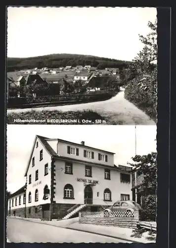 AK Siedelsbrunn i. Odw., Gasthaus und Pension Zur Krone