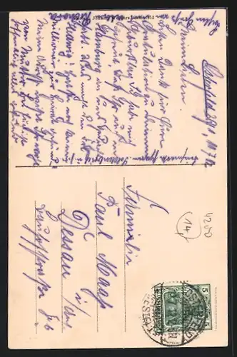 AK Osterfeld, Anblick der Kath. Kirche