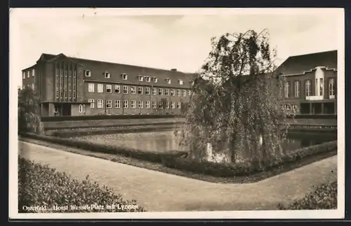 AK Osterfeld i. W.,  Platz mit Lyzeum