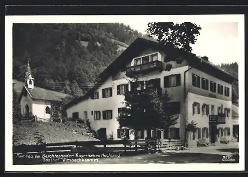 AK Ramsau b. Berchtesgaden, Gasthof Wimbachklamm