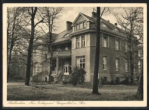 AK Georgenthal / Thür., Schullandheim Haus Eichengrund