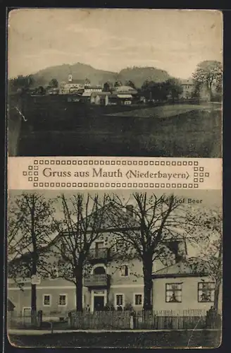 AK Mauth /Niederbayern, Ortsansicht, Gebäudeansicht